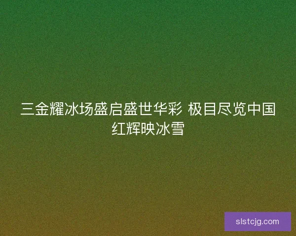 三金耀冰场盛启盛世华彩 极目尽览中国红辉映冰雪